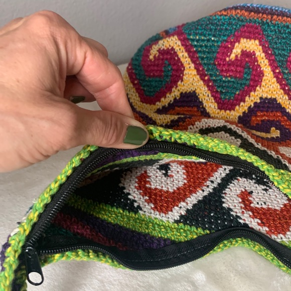 Colorful bohemian crossing handbag, perfect condition - Picture 5 of 6